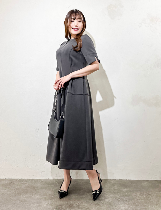Stretch heart neck dress