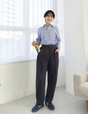 【ベーシックライン】ダブルポケットカーブパンツ