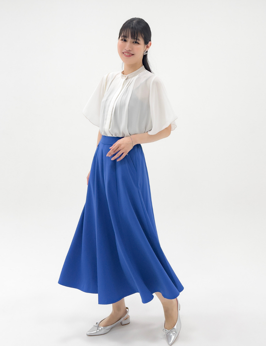 [Basic Line] Double Pocket Flared Skirt