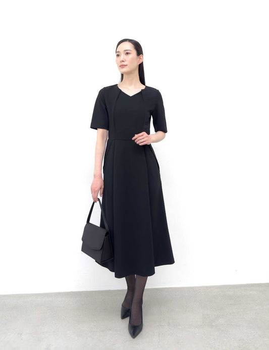 Washable and Stretchy Black Formal Wear (2-piece dress set)