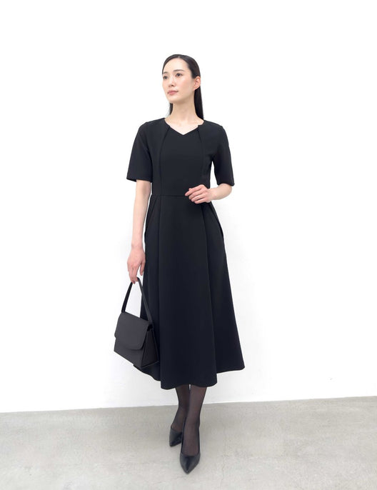 Washable and Stretchy Black Formal Wear (2-piece dress set)