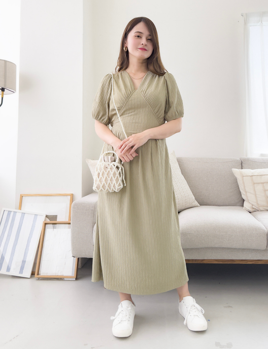 ナチュラルプリーツワンピ| CINEMATIQ by Pinup Closet ナチュラルプリーツワンピ| CINEMATIQ by Pinup Closet