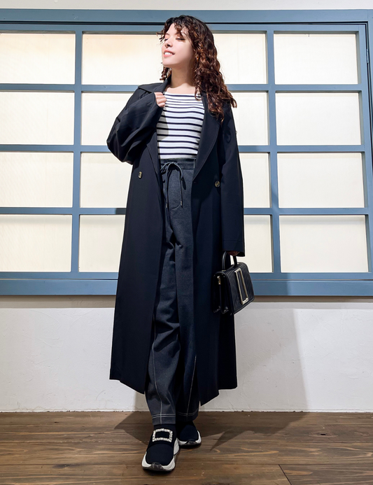 Water-repellent trench coat