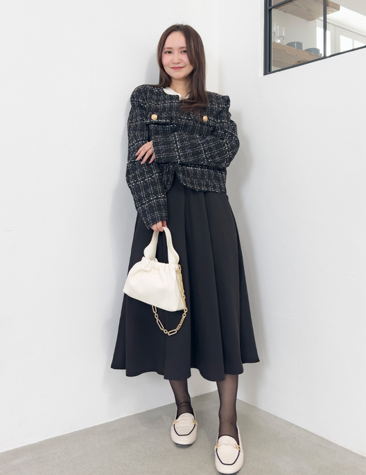 [Basic Line] Double Pocket Flared Skirt