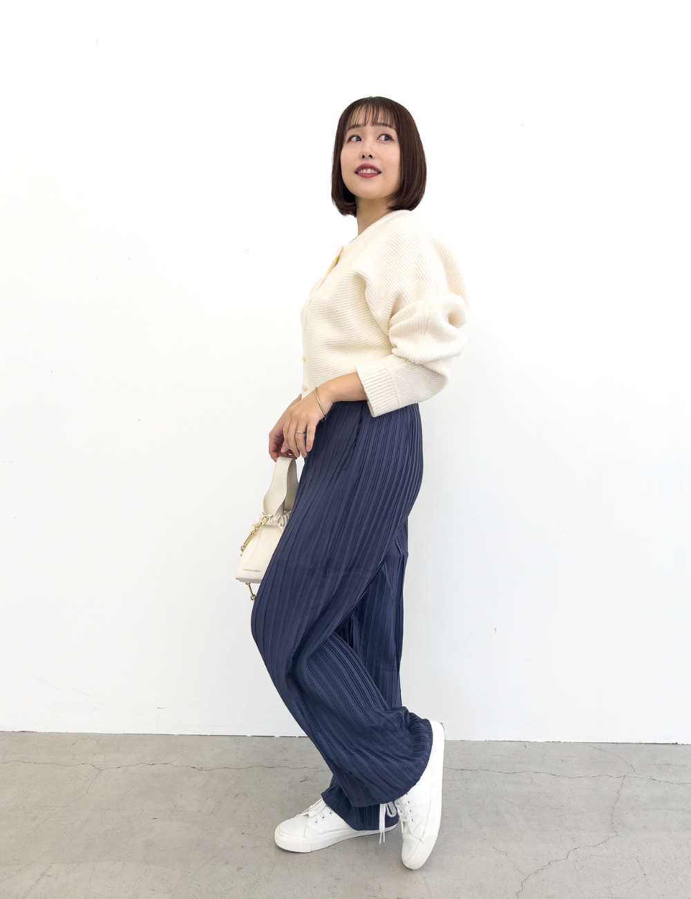 【セットアップ可能】プリーツストレートパンツ