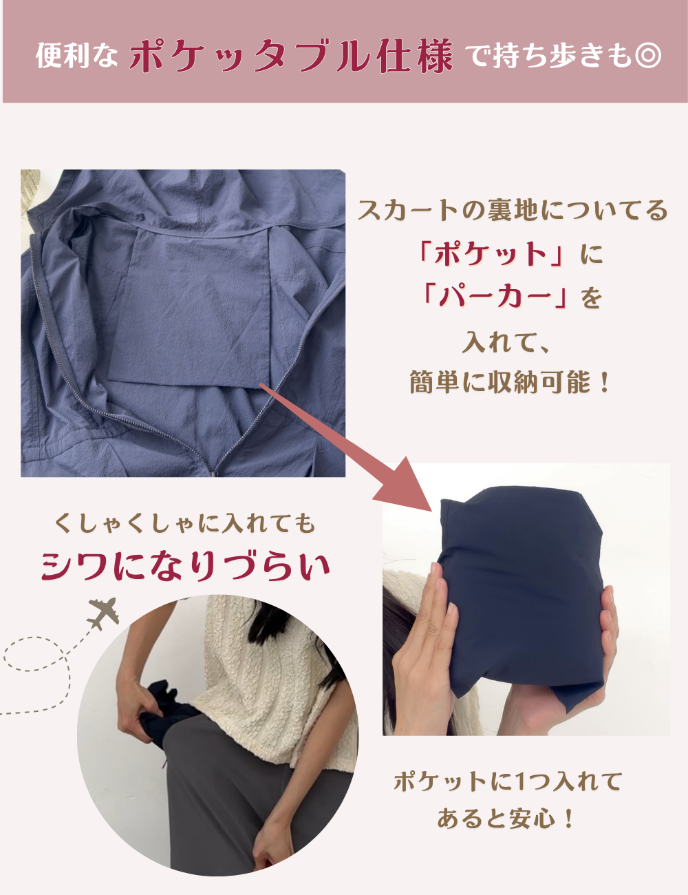 CINEMATIQ 撥水UVカットパーカー 機能説明