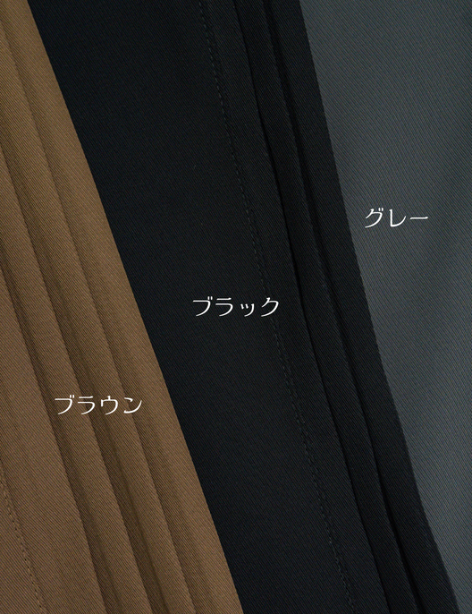 Side pleated straight pants