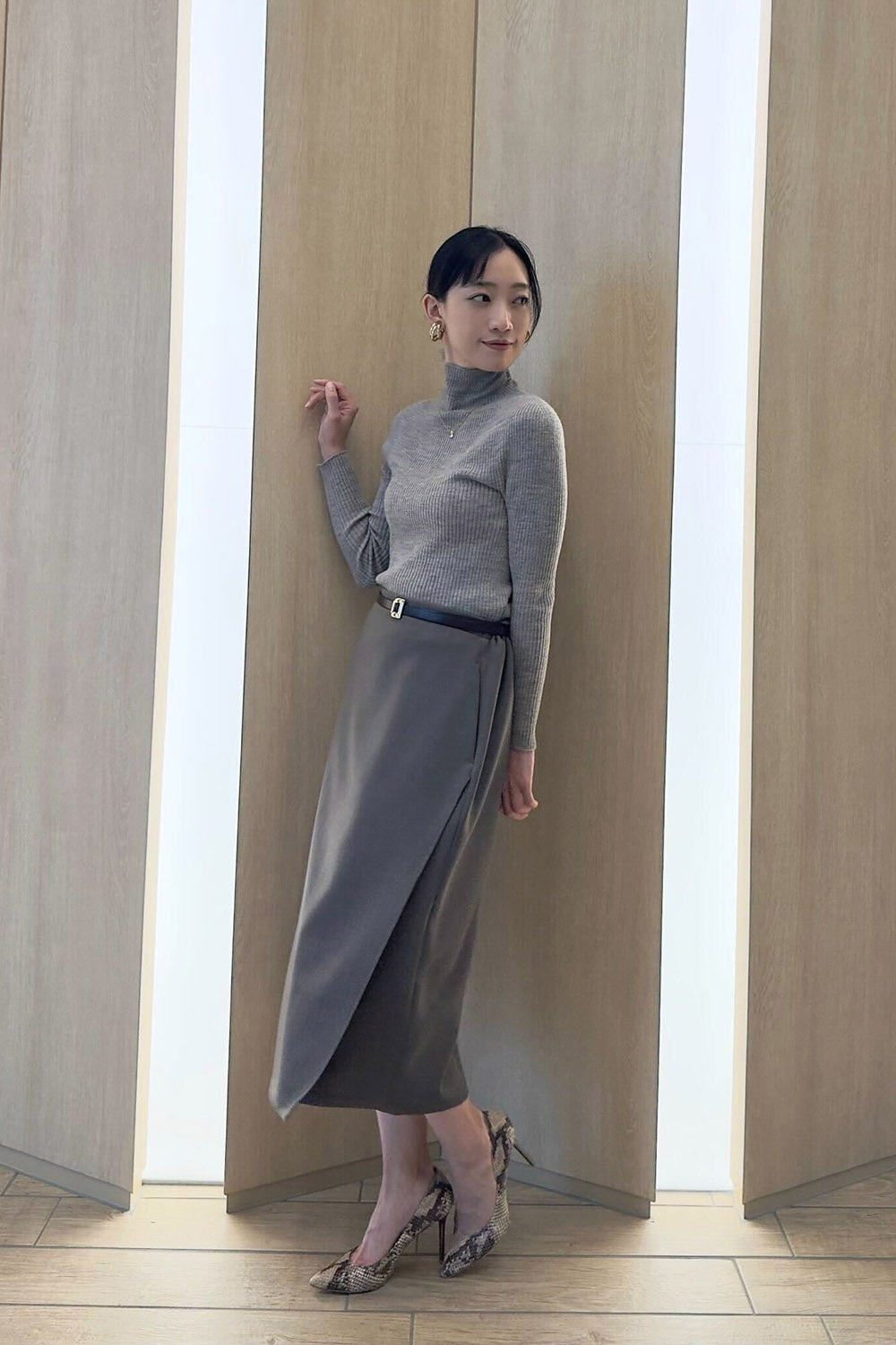 [SERPENTINA] Mix and match outfits with a skirt set