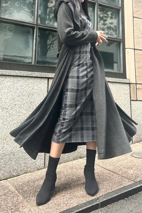 カトリーヌワンピ/グレー/S