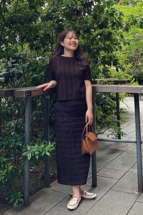 ブラウン中心で秋先取りなコーディネート