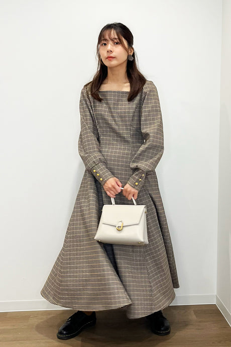 ヴィンテージリリーワンピ/ グレンベージュ / S