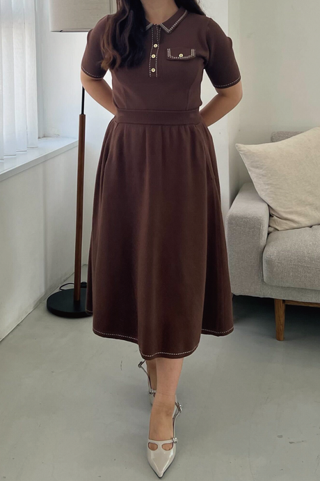 ステッチが可愛いセットアップ丈感比べ③