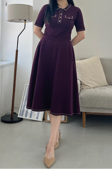 ステッチが可愛いセットアップ丈感比べ③