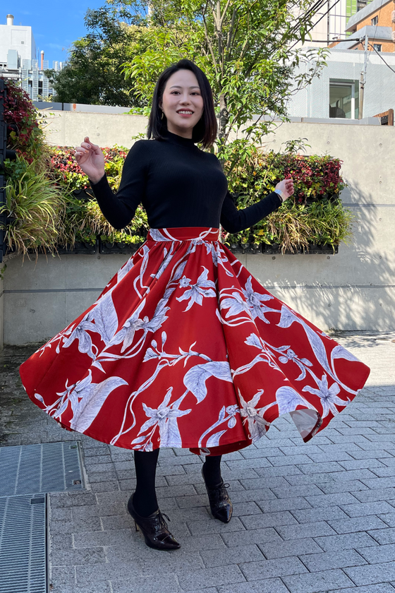 ヴァージニースカート(ヴィンテージフラワー)CINEMATIQ by Pinup